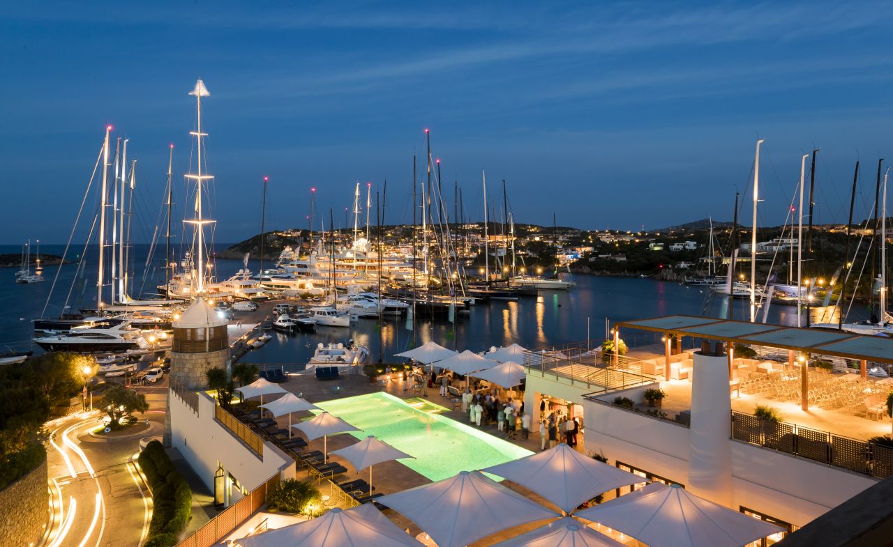 Porto Cervo in Sardinia is one of the world's most glamorous sailing locations. The Yacht Club Costa Smeralda hosts the Maxi Yacht Rolex Cup.