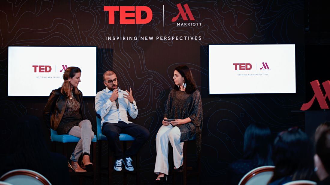 <strong>Encouraging creativity:</strong> Marriott International has teamed up with TED to produce special content for guests.