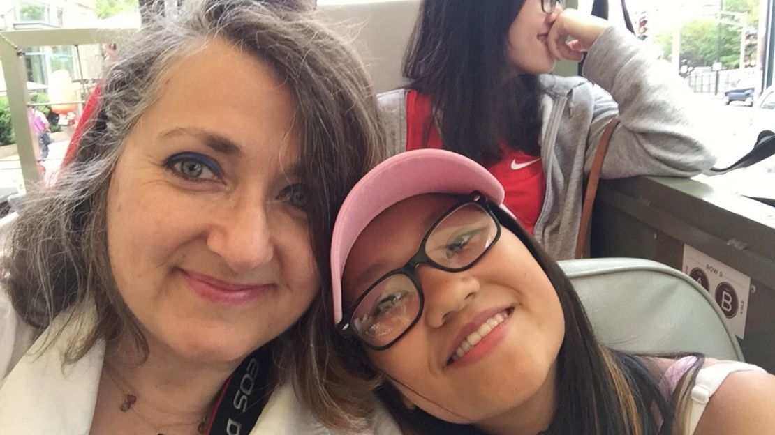 Elisabeth and her daughter Lynne enjoy a duck tour on a visit to Boston.