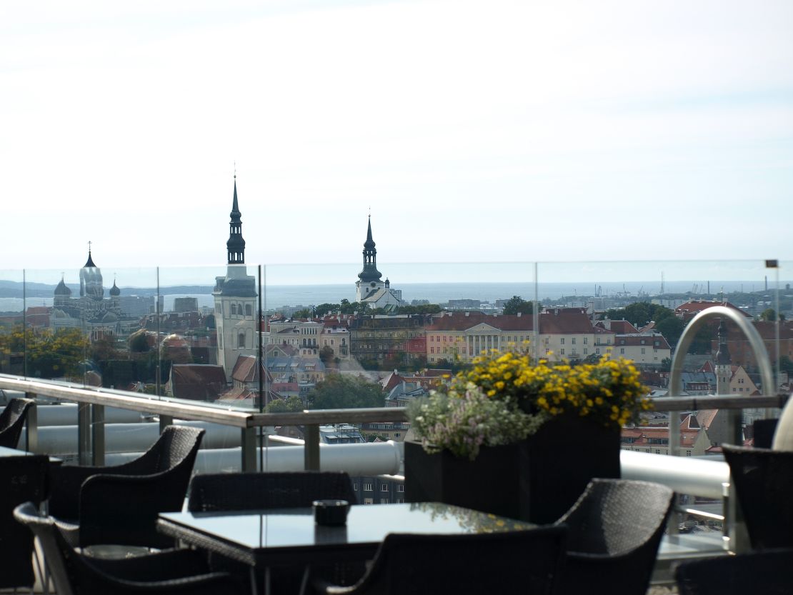 Views over the old town in Tallinn.