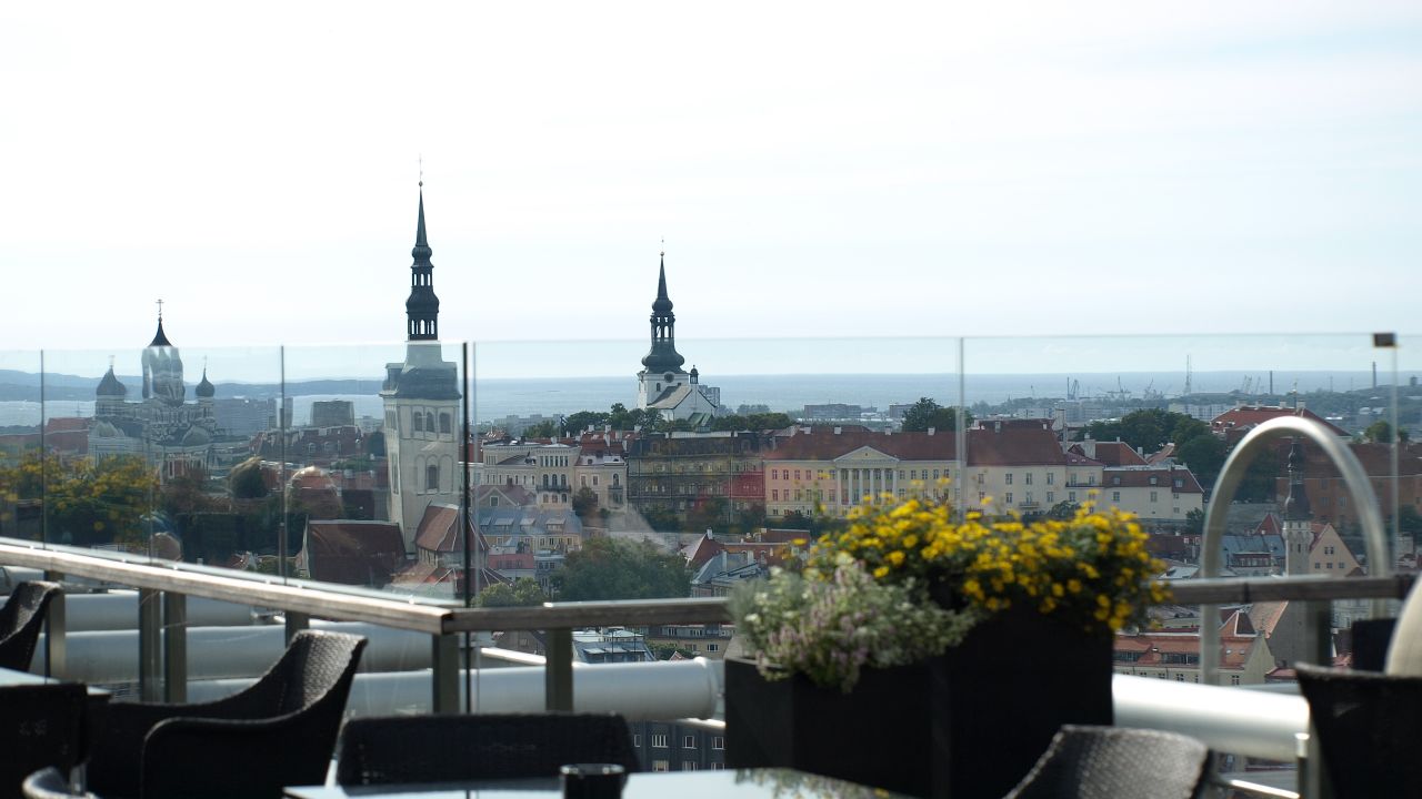 Views over the old town in Tallinn.