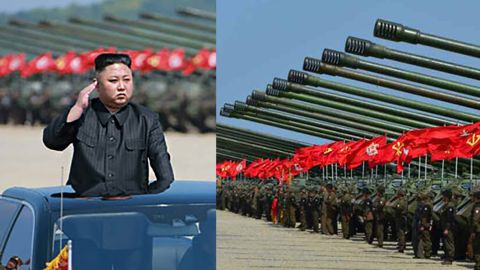 Live fire drills were to mark the 85th anniversary of the Korean People's Army's founding, North Korean State Media said.