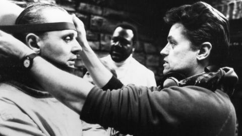 Anthony Hopkins, left, with director Jonathan Demme.