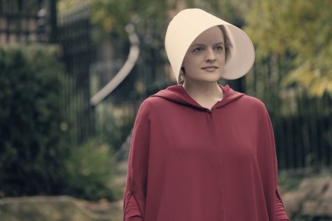 'The Handmaid's Tale' the dystopian Hulu drama scored star Elisabeth Moss a nomination, along with her fellow cast members.