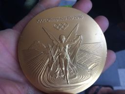 Igor Marenic's Rio 2016 Olympic gold -- kept in a sock.