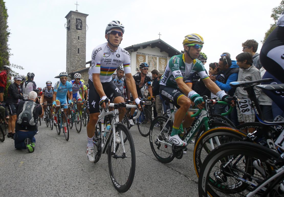 The climb up past the Ghisallo church is a regular feature on the Tour of Lombardy.