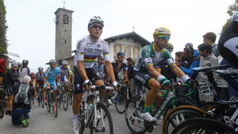 The climb up past the Ghisallo church is a regular feature on the Tour of Lombardy.