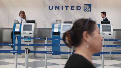 CHICAGO, IL - APRIL 12:  Passengers arrive for flights at the United Airlines terminal at O'Hare International Airport on April 12, 2017 in Chicago, Illinois. United Airlines has been struggling to repair their corporate image after a cell phone video was released showing a passenger being dragged from his seat and bloodied by airport police after he refused to leave a reportedly overbooked flight that was preparing to fly from Chicago to Louisville.  (Photo by Scott Olson/Getty Images)