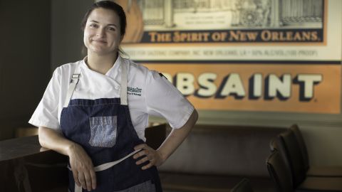Herbsaint chef Rebecca Wilcomb at her New Orleans restaurant on Tuesday, April 24, 2017. PHOTO BY CHRIS GRANGER