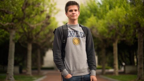 UC Berkeley student Ryan Kelley-Cahill, 19, a freshman studying business and political science: "If you have certain ideas that aren't expressed, they just build up in their own little bubble."