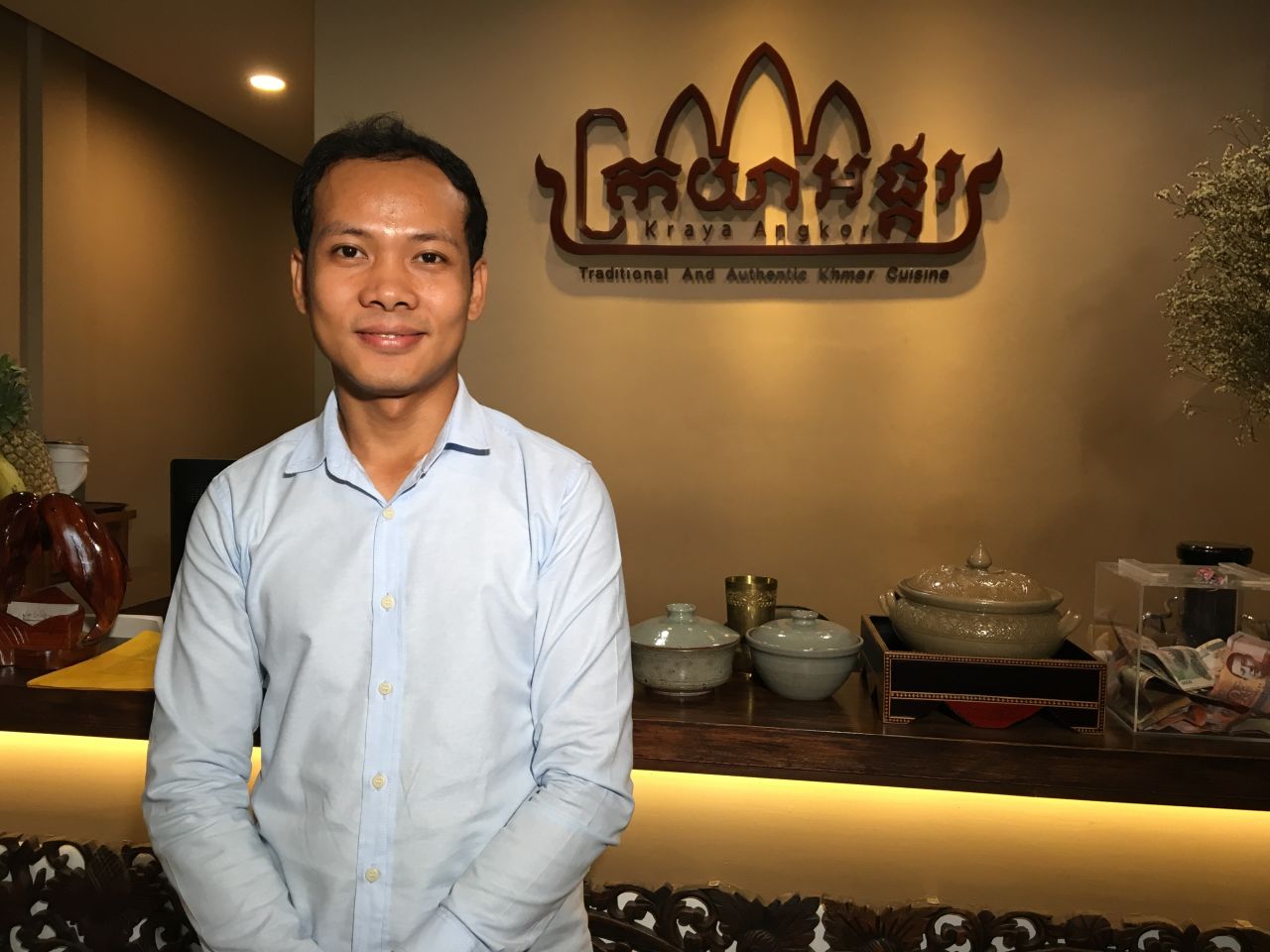 Ly San, a 29-year-old Cambodian lawyer who was born in Siem Reap, started researching Khmer cuisine while studying in France. He traveled the country learning about lost recipes from elderly Cambodians.