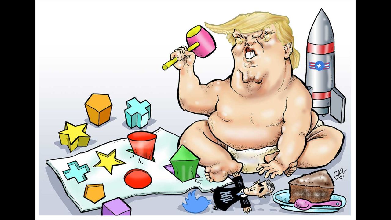 Trump at 100 days: Cartoon views from around the world | CNN