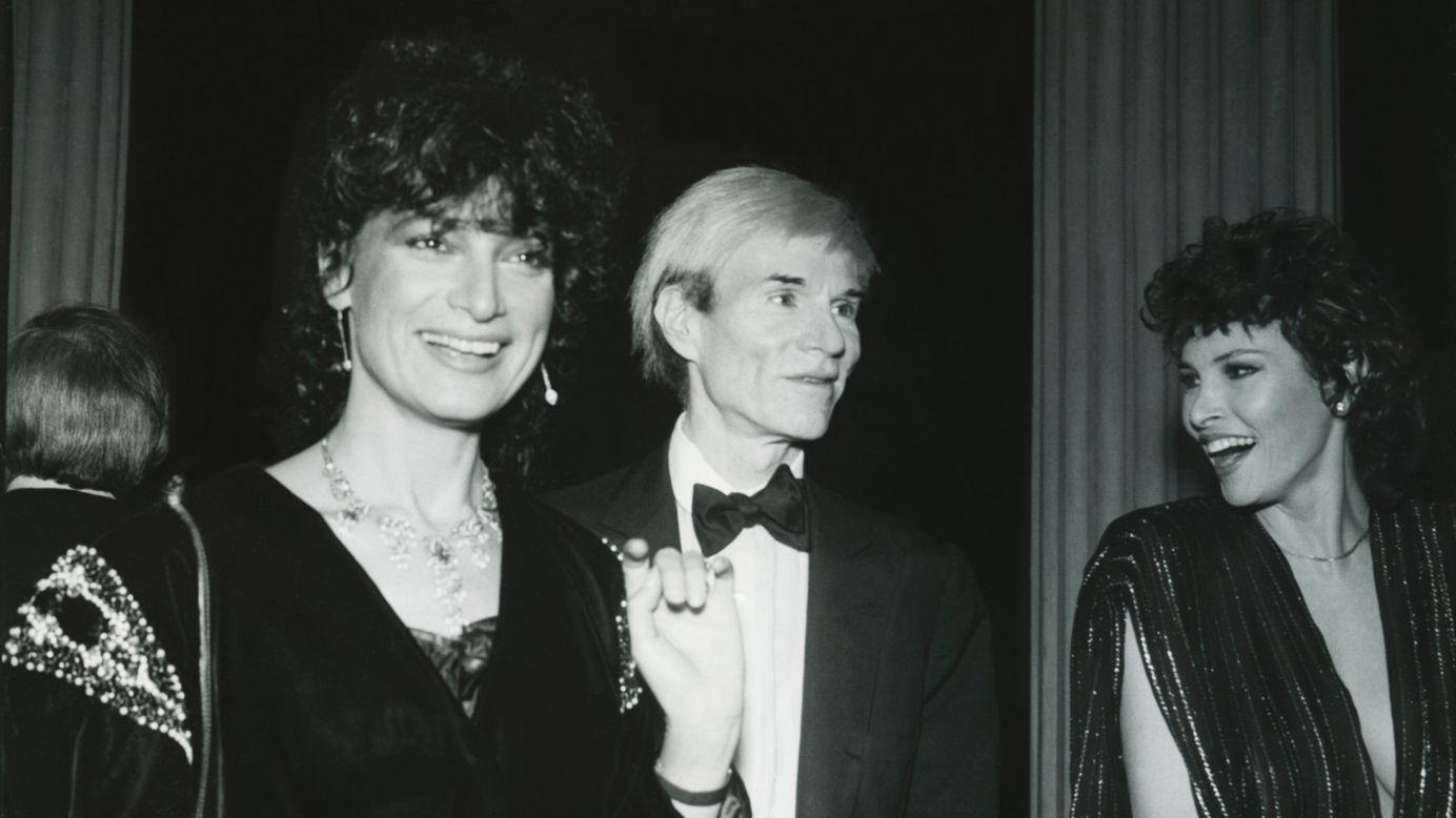 Andy Warhol, Raquel Welch and journalist Daniela Morera