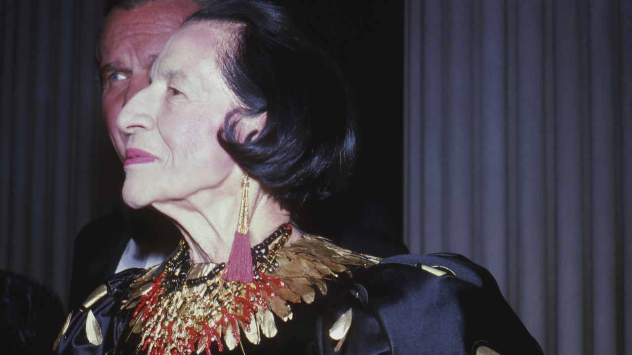 Diana Vreeland at the 1981 gala for "The Eighteenth-Century Woman." 