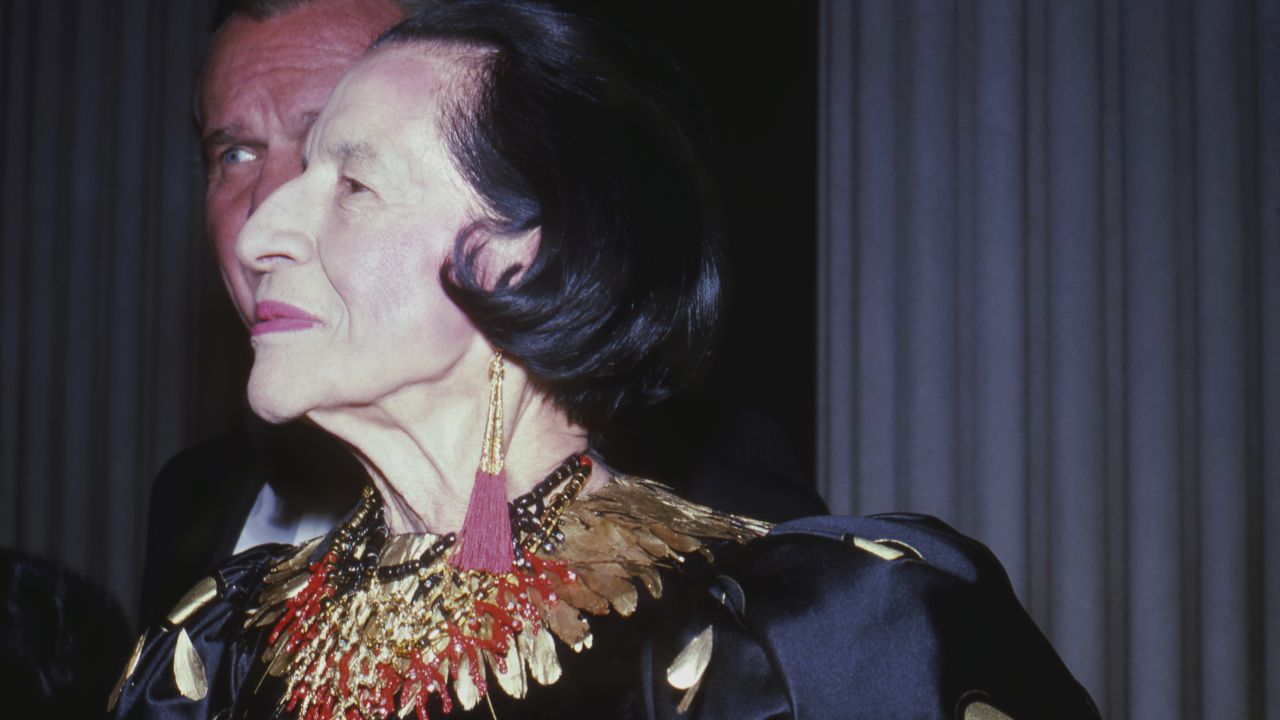 Diana Vreeland at the 1981 gala for "The Eighteenth-Century Woman."