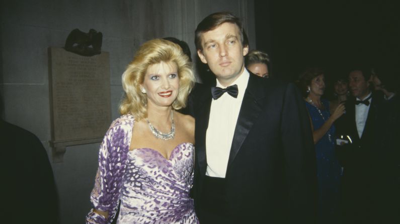 Donald Trump and Ivana Trump attend the 1995 event, "Costumes of Royal India."