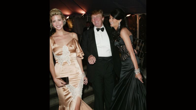 Donald Trump, Ivanka Trump and Melania Knauss are pictured at the 2004 event -- "Dangerous Liaisons: Fashion And Furniture In The 18th Century." 