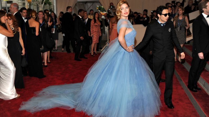 Doutzen Kroes and designer Zac Posen pictured at the 2010 event, American Woman: Fashioning a National Identity."