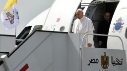 Pope Francis arrives Friday in Egypt for an official visit.