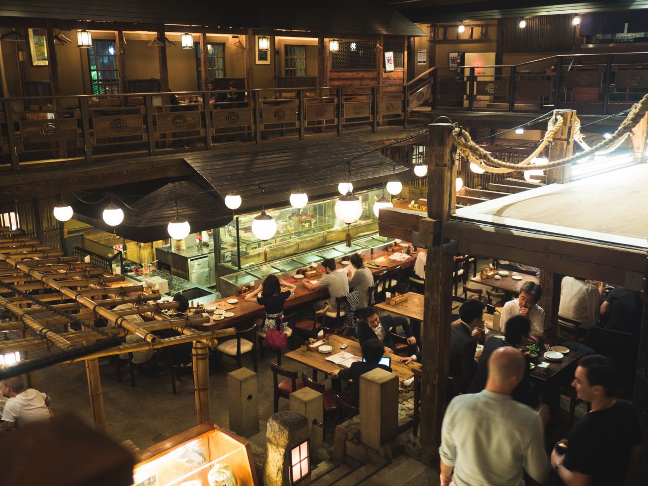Gonpachi -- excellent dining, but watch out for the murderous ninja schoolgirls.