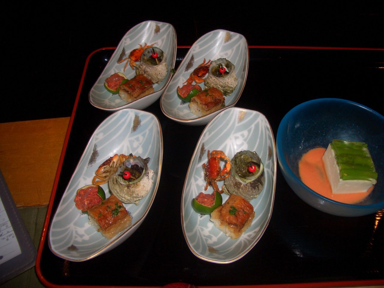 Enticing dishes at Sakana Takewaka.