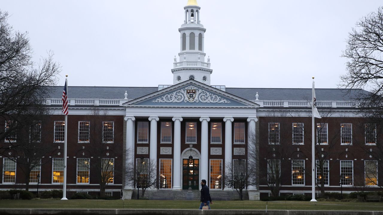 The Baker Library at the Harvard Business School on the campus of Harvard University in Cambridge, Mass., Tuesday, March 7, 2017. (AP Photo/Charles Krupa)

