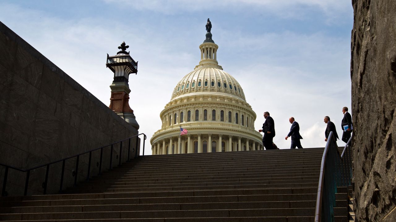 People walk near the US Capitol on Thursday, April 27. Congress voted on a bill to keep the federal government open for another week, <a href="http://www.cnn.com/2017/04/28/politics/government-shutdown-vote/" target="_blank">averting a shutdown</a> while negotiators hammer out a broader deal to fund agencies through September. <a href="http://www.cnn.com/2017/04/22/politics/gallery/week-in-politics-0422/index.html" target="_blank">See last week in politics</a>