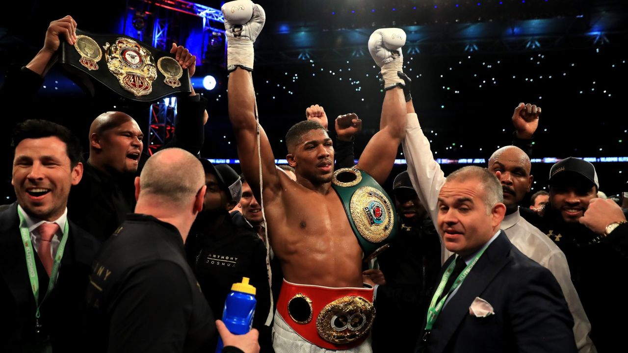 90,000 were at Wembley to watch Anthony Joshua's victory.