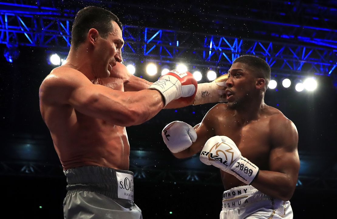 Joshua is 14 years younger than Klitschko but the Briton was severely tested by the Ukrainian.