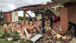 Severe weather hit Emory, Texas, Sunday morning, April, 30. The storm destroyed the Saint John the Evangelist Church, the Diocese of Tyler posted on its Facebook page.  "About 45 people were just 10-feet away in a hallway sheltering when the tornado hit. By the grace of God and the protection of Our Lady, no one was injured," the Diocese wrote.