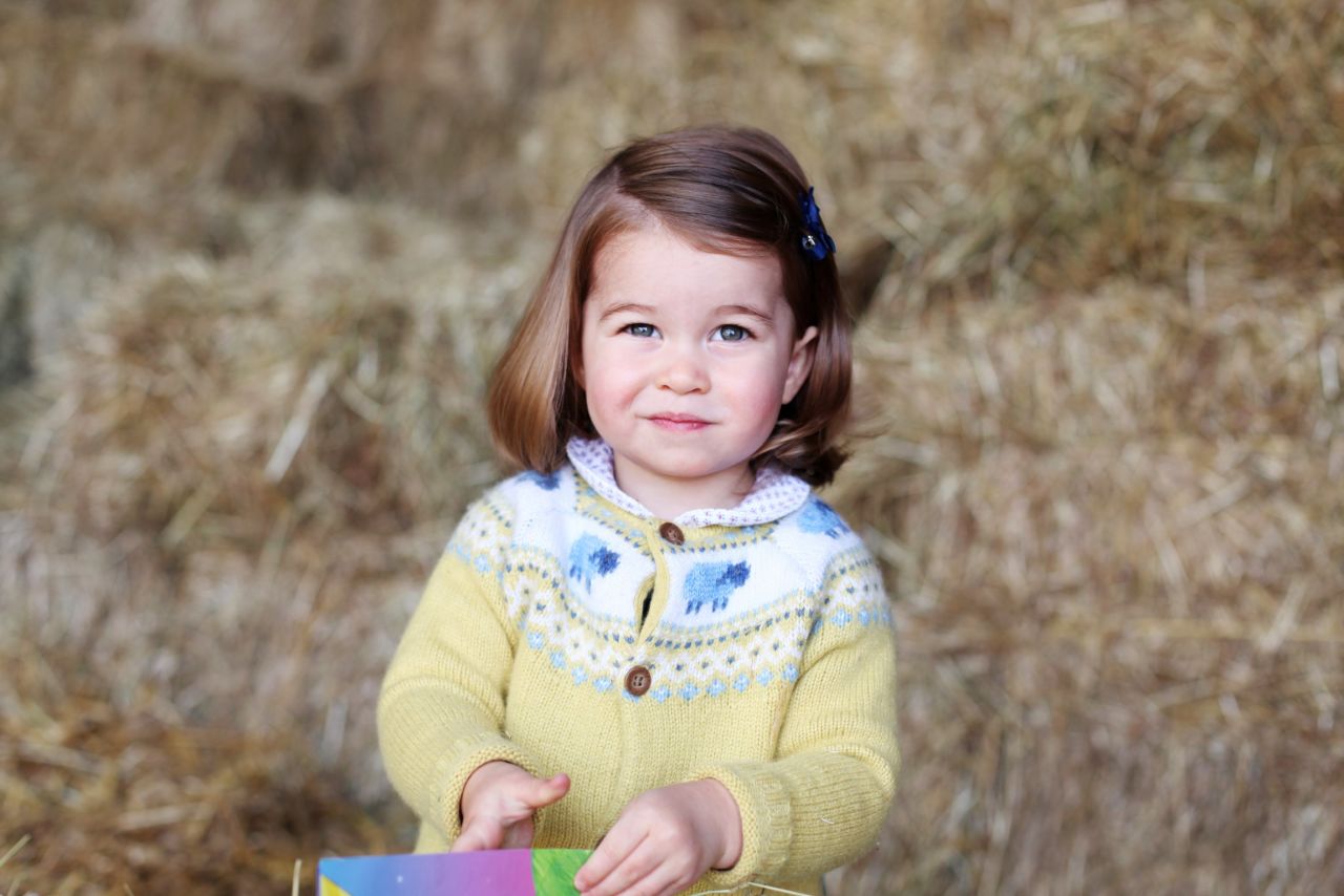 Charlotte is pictured at home in April 2017. The photograph was taken by her mother to mark her second birthday. 