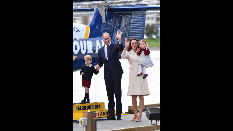 Charlotte is held by her mother as her family ends <a href="http://www.cnn.com/2016/09/24/world/gallery/royals-visit-canada-sept-2016/index.html" target="_blank">an eight-day tour of Canada</a> in October 2016.