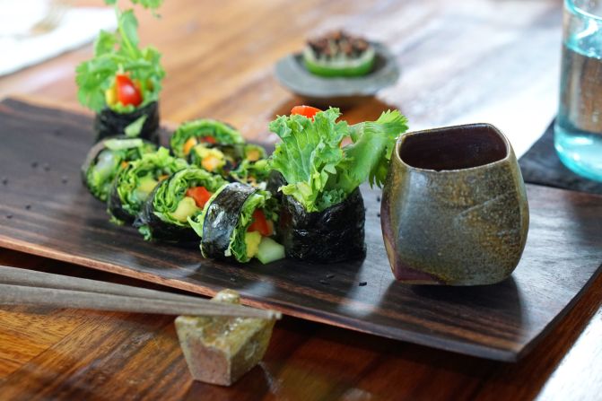 <strong>Food for thought:</strong> Moksa draws raw food fans from all over, thanks to its plant-based dishes and juices sourced from its own garden and organic farms. 