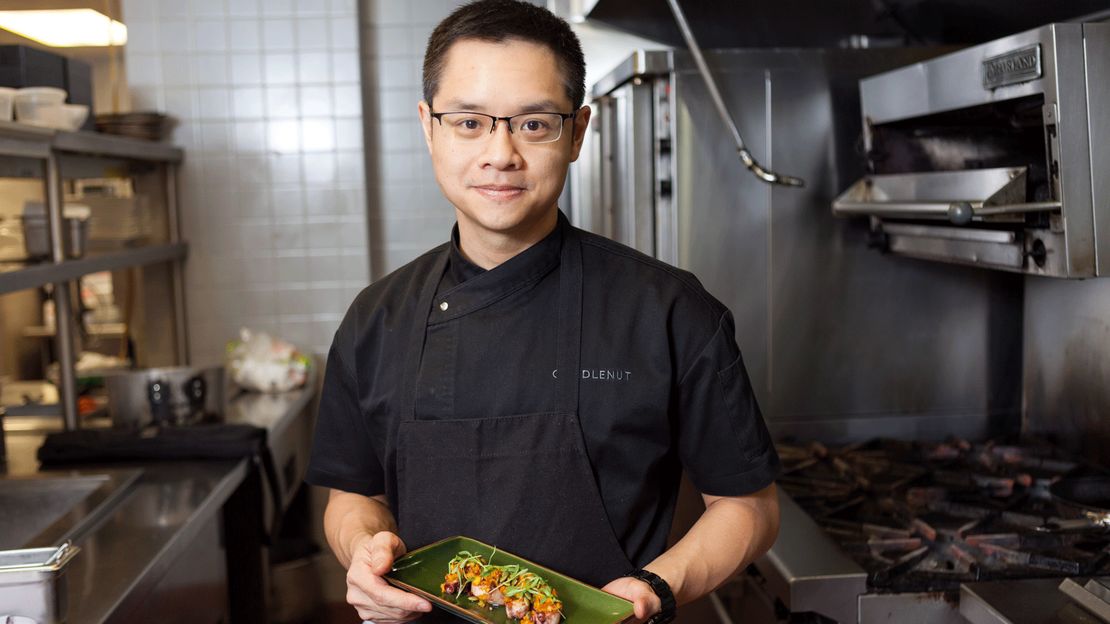 Chef Malcolm Lee is popping up at the Garden Court Cafe in the Asia Society, New York.