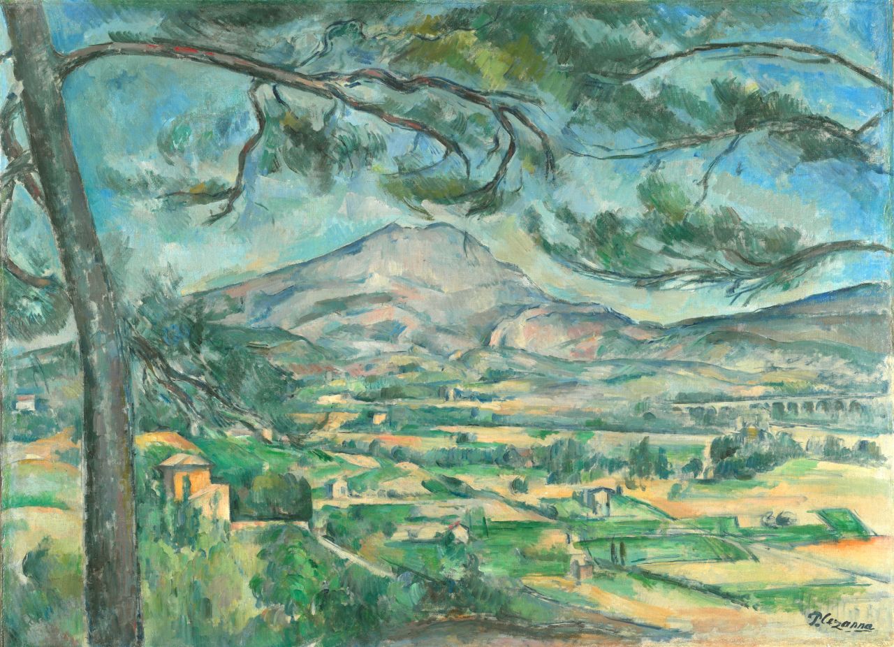 Montagne Sainte-Victoire with Large Pine, by Paul Cézanne. Courtesy The Samuel Courtauld Trust.