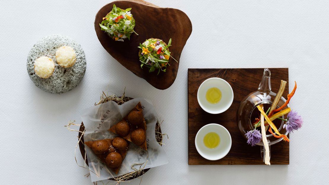 Amber at Hong Kong's Landmark Mandarin Oriental hosts regular 'four hands dinners'.