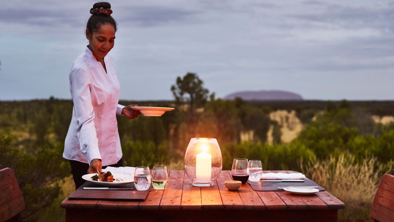<strong>Tali Wiru, Uluru, Australia</strong>: This open air pop-up features a menu of ancient local flavors and produce.