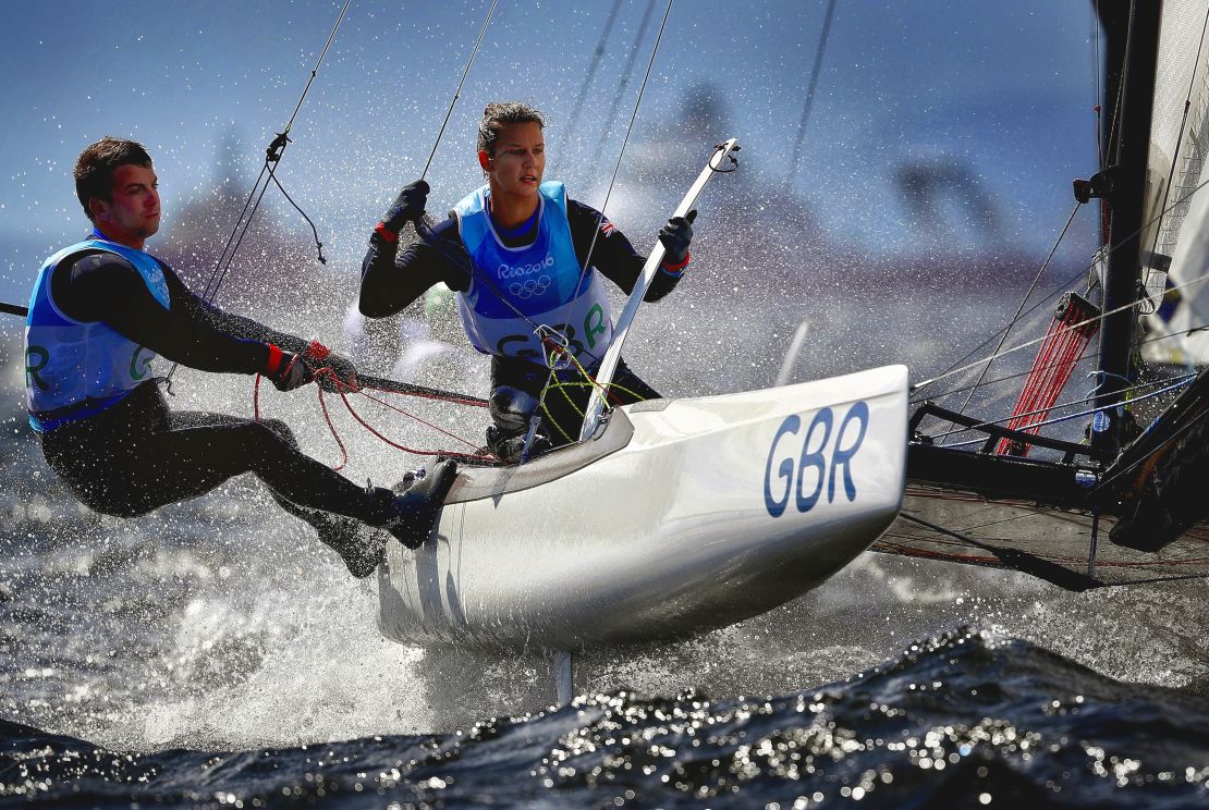 Clive mason sailing photography Ben Saxton and Nicola Groves of Great Britain