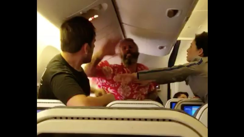 Air Rage Video Captures Fistfight On Los Angeles Bound Flight Cnn