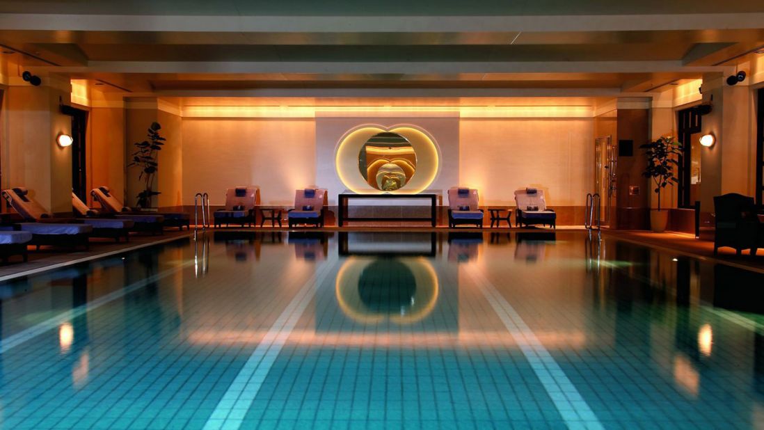 <strong>Ritz-Carlton Tokyo: </strong>Even the lap pool at The Ritz-Carlton Tokyo Spa & Fitness Center reflects the property's Zen vibe.  