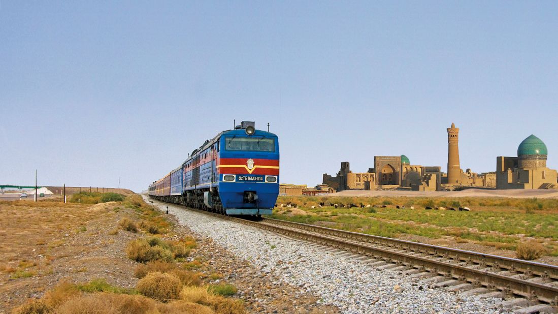 <strong>The luxury train: </strong>German rail company Lernidee operates the only luxury train route in Central Asia, taking travelers on a journey across the 'Stans.