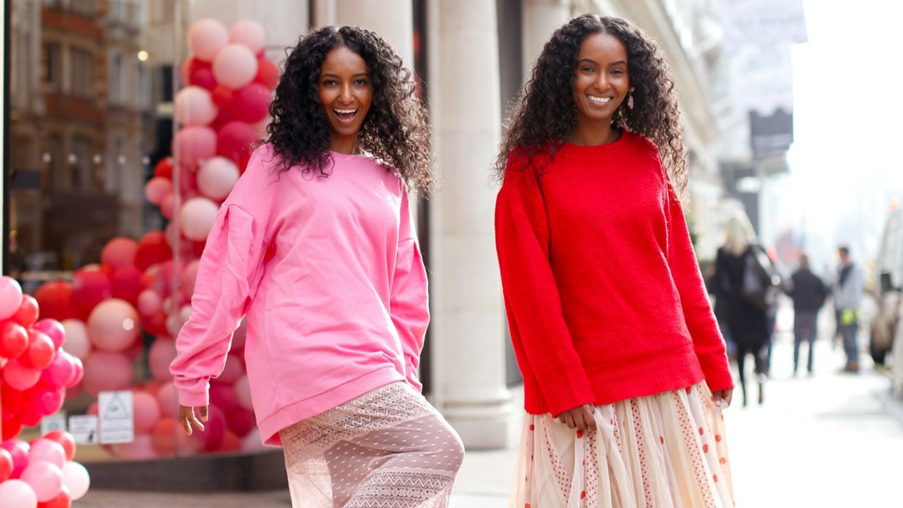 Sisters Hermon, left, and Heroda are pursuing modeling and acting careers.