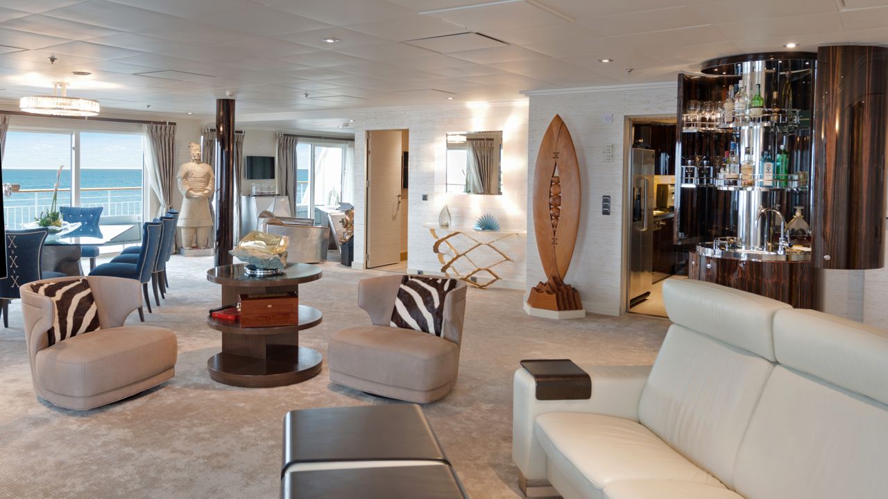 Inside one of the residences on The World.