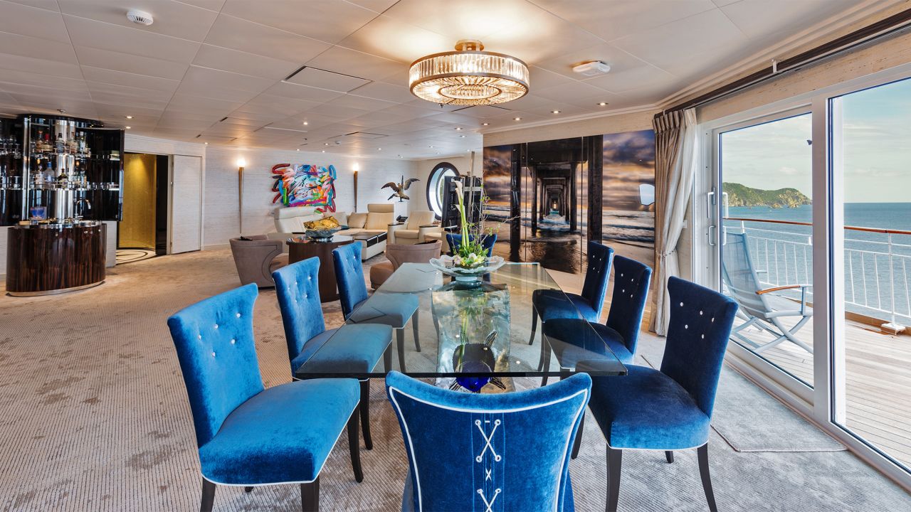 All interior designs for apartments on board the ship  must be approved by a committee before being executed.