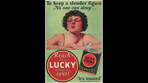 Tobacco companies also capitalized on smoking's tendency to reduce appetite. Many ads promoted the use of cigarettes as a tool for weight loss. Women were a prime target.
