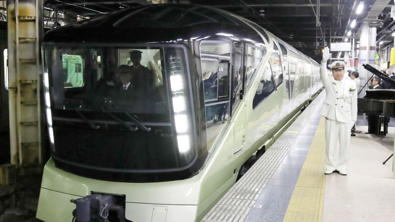 <strong>Departure: </strong>A Harry Potter-style Platform 13 1/2 has been built for the train's exclusive use at Tokyo's Ueno Station, between Platforms 13 and 14. 