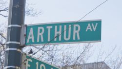 arthur ave 2-street sign