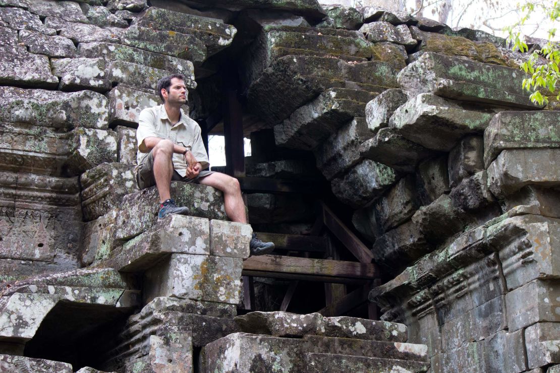 Liebermann in Angkor, Cambodia.