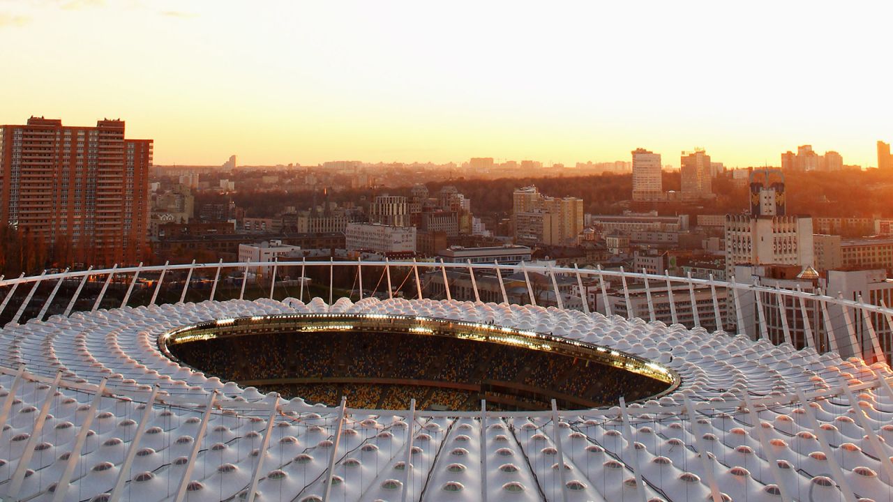 <strong>Olympic Stadium, Kiev: </strong>Kiev's Olympic Stadium<strong> </strong>is the premier sports venue in Ukraine. 
