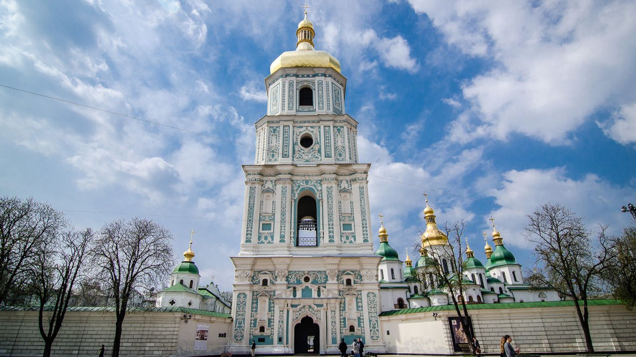 <strong>St. Sophia's Cathedral, Kiev:</strong> St. Sophia's Cathedral is one of Kiev's UNESCO World Heritage sites alongside Kiev Pechersk Lavra (Monastery of the Caves). Photo: Michele Ursino/Flickr.